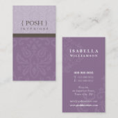 BUSINESS CARD :: divinely damask P 5 名刺 (正面/裏面)