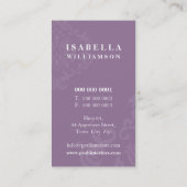 BUSINESS CARD :: divinely damask P 5 名刺 (裏面)