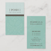 BUSINESS CARD :: divinely damask P 7 名刺 (正面/裏面)