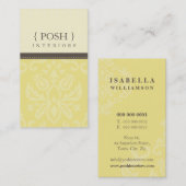BUSINESS CARD :: divinely damask P 8 名刺 (正面/裏面)