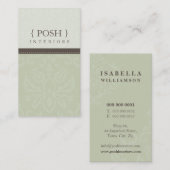 BUSINESS CARD :: divinely damask P 9 名刺 (正面/裏面)