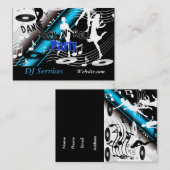 Business Card DJ Disk Jockey Dance Musicパーティー 名刺 (正面/裏面)