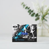 Business Card DJ Disk Jockey Dance Musicパーティー 名刺 (スタンド正面)