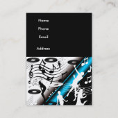 Business Card DJ Disk Jockey Dance Musicパーティー 名刺 (裏面)