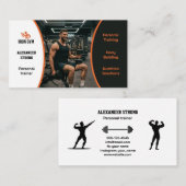Business card fitness trainer body building gym 名刺 (正面/裏面)