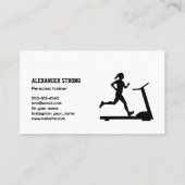 Business card fitness trainer body building gym 名刺 (裏面)