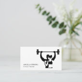 Business card for a fitness trainer or nutritionis 名刺 (スタンド正面)