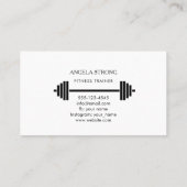 Business card for a fitness trainer or nutritionis 名刺 (裏面)