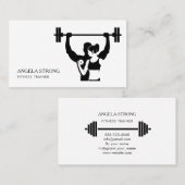 Business card for a fitness trainer or nutritionis 名刺 (正面/裏面)