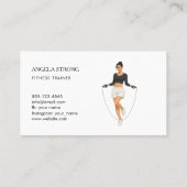 Business card for a fitness trainer or nutritionis 名刺 (裏面)
