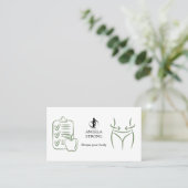 Business card for a fitness trainer or nutritionis 名刺 (スタンド正面)