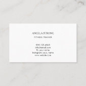 Business card for a fitness trainer or nutritionis 名刺 (裏面)