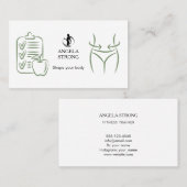Business card for a fitness trainer or nutritionis 名刺 (正面/裏面)