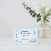 Business card  for babysitter & childcare 名刺 (スタンド正面)