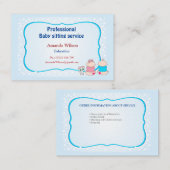Business card  for babysitter & childcare 名刺 (正面/裏面)