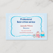 Business card  for babysitter & childcare 名刺 (正面)