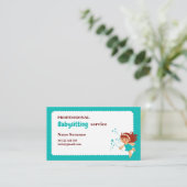 Business card for babysitter, childcare 名刺 (スタンド正面)