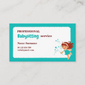Business card for babysitter, childcare 名刺 (正面)