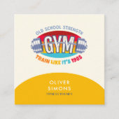 Business Card for Fitness trainer スクエア名刺 (正面)
