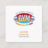 Business Card for Fitness trainer スクエア名刺 (正面)