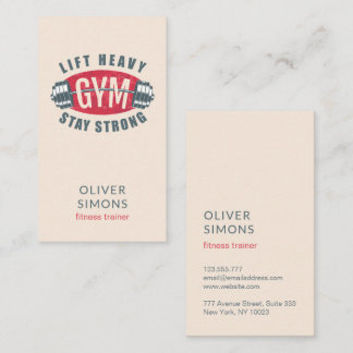 Business Card for Fitness trainer 名刺