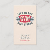 Business Card for Fitness trainer 名刺 (正面)