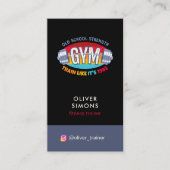 Business Card for Fitness trainer 名刺 (正面)