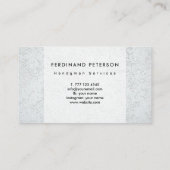 Business card for handyman home services 名刺 (裏面)