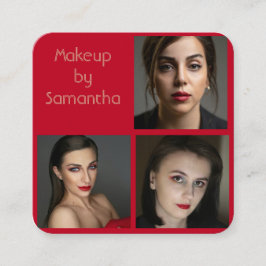 Business Card for Makeup Artist スクエア名刺