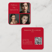 Business Card for Makeup Artist スクエア名刺 (正面/裏面)