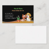 business card for Pet & Plants Sitting Service 名刺 (正面/裏面)
