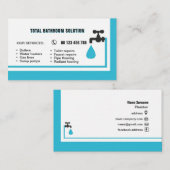 business card for plumber & handyman 名刺 (正面/裏面)