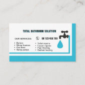 business card for plumber & handyman 名刺 (正面)