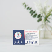 business card for SPORT & REMEDIAL MASSAGE 名刺 (スタンド正面)