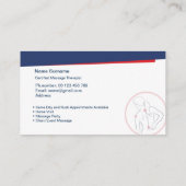 business card for SPORT & REMEDIAL MASSAGE 名刺 (裏面)