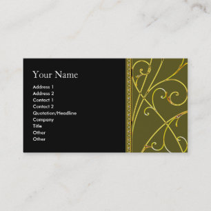 business_card_gold_floral 名刺