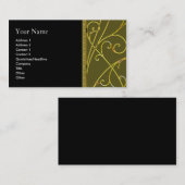 business_card_gold_floral 名刺 (正面/裏面)