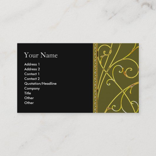 business_card_gold_floral 名刺 (正面)