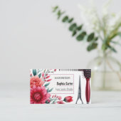 Business Card Hairdresser Double-Sided Horizontal 名刺 (スタンド正面)