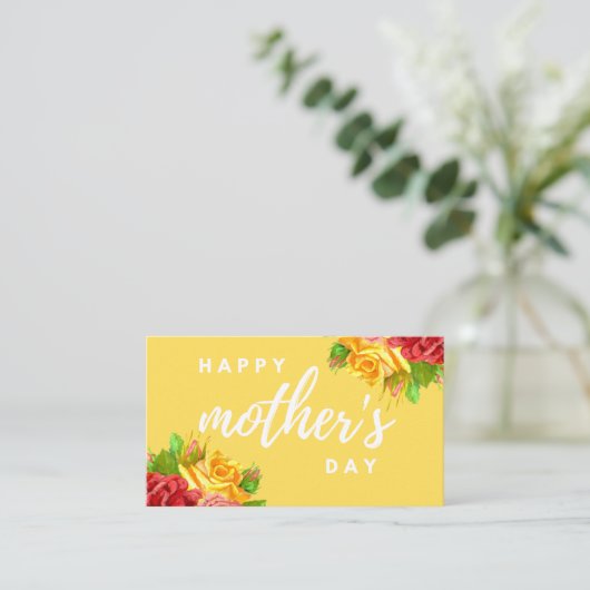 business card happy mother day 名刺 (スタンド正面)