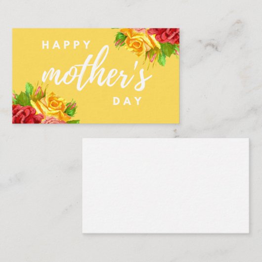 business card happy mother day 名刺 (正面/裏面)