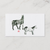 Business card & horse 名刺 (裏面)