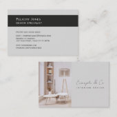 Business Card, Interior Design euro custom photo 名刺 (正面/裏面)