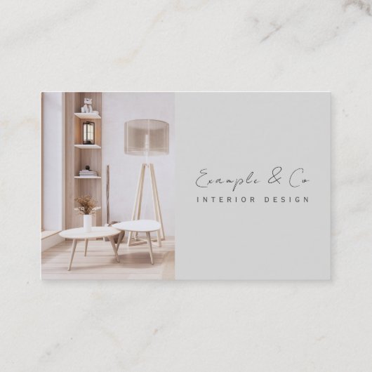 Business Card, Interior Design euro custom photo 名刺 (裏面)
