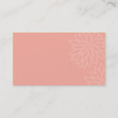 BUSINESS CARD :: jazzy photo coral pink 名刺 (裏面)