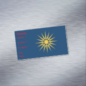 Business Card Magnet with Flag of Macedonia マグネット名刺 (インサイチュ)