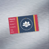 Business Card Magnet with Flag of Mississippi マグネット名刺 (インサイチュ)