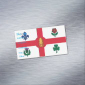 Business Card Magnet with Flag of Montreal マグネット名刺 (インサイチュ)