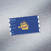 Business Card Magnet with Flag of Quebec City マグネット名刺 (インサイチュ)