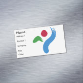 Business Card Magnet with Flag of Seoul マグネット名刺 (インサイチュ)